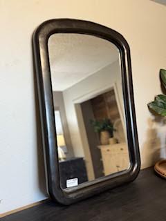 SFD- Mango wood framed wall mirror Matte Black