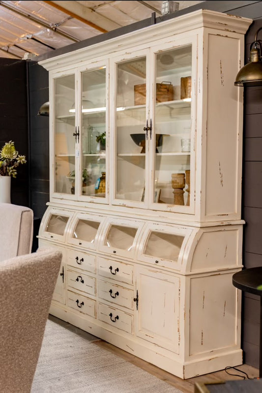White Breadboard Hutch