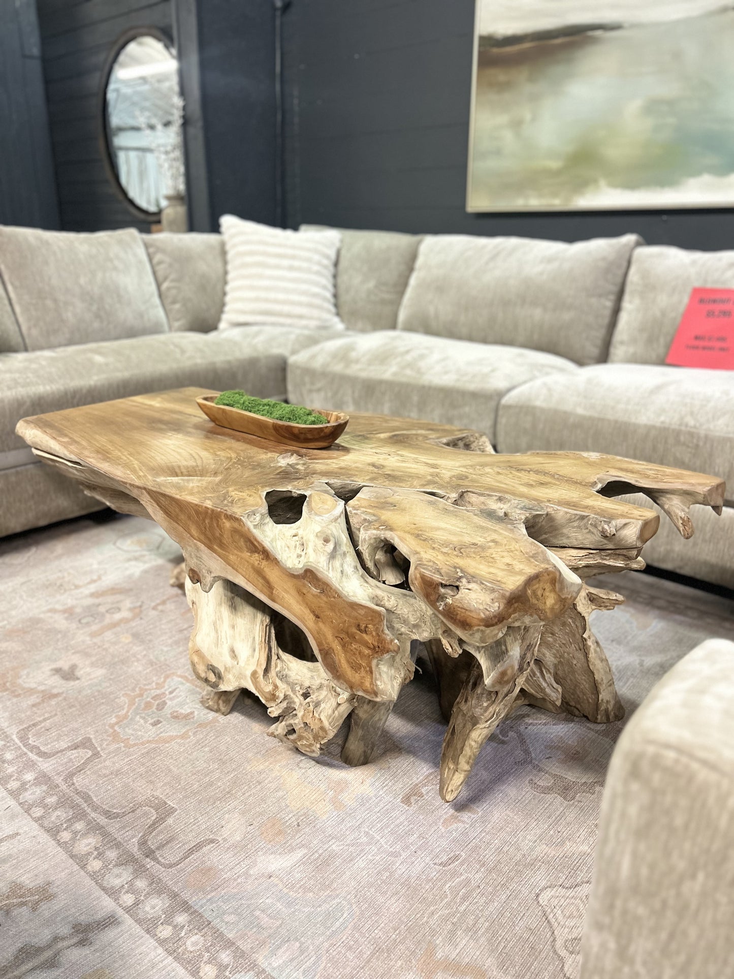 The Teak Slab Coffee Table