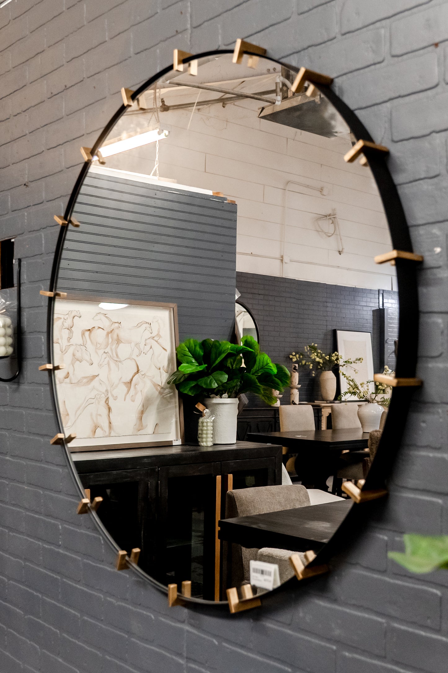 43" Pali Round Mirror