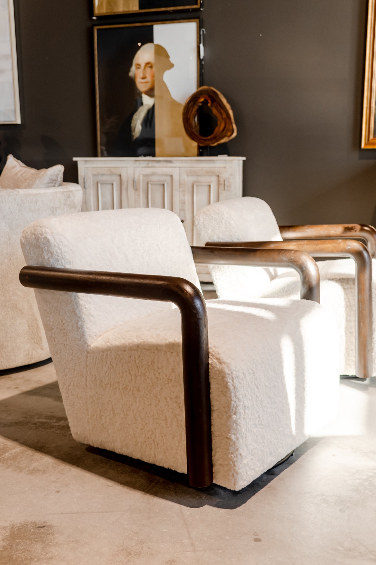 Snow White Rocker Accent Chair