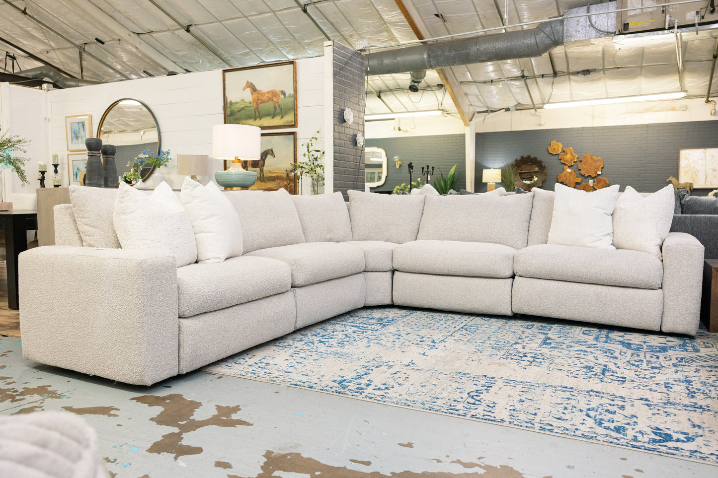 5 Piece L Motion Linen