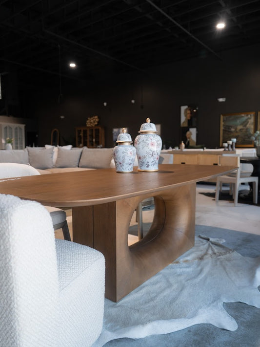 96" August Dining Table #097- Brown