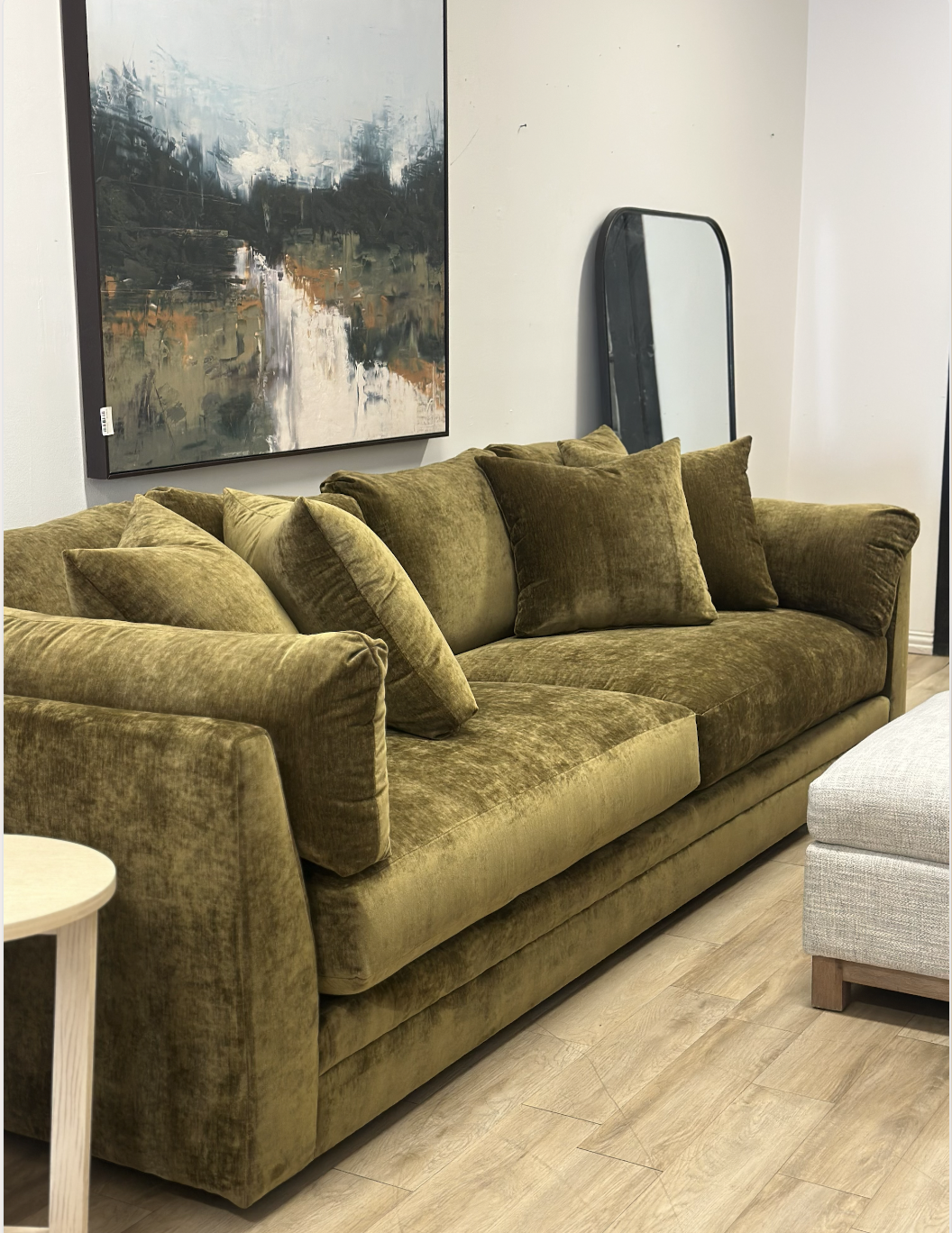 AC7200 10' Sofa Gatsby Olive