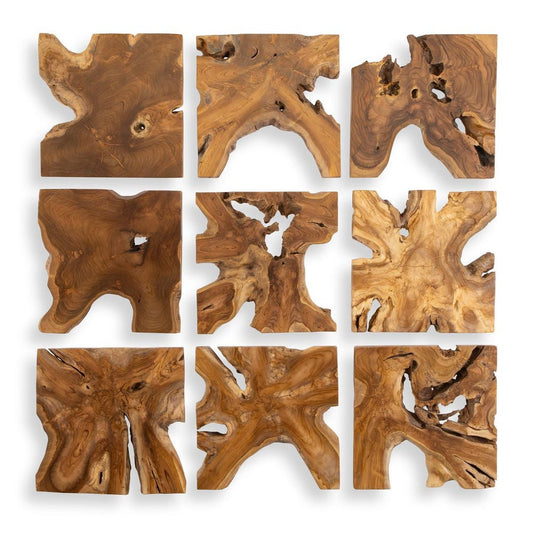 Talia Wood Wall Art Set of 9