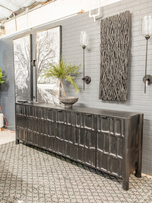 98" Black Vista Sideboard #4067am
