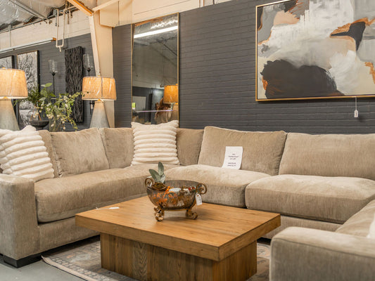 Oak Block Style Coffee Table