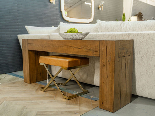72" Natural Oak Thatcher Sofa Table