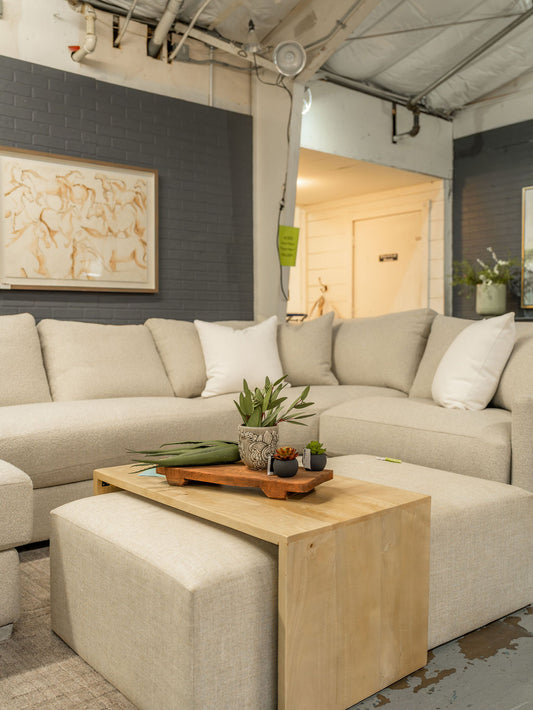 Asher Coffee Table and Ottoman