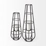 MBW - BLACK CYLINDRICAL LANTERN 40"