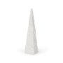 MBW - WHITE MARBLE OBELISK  16"