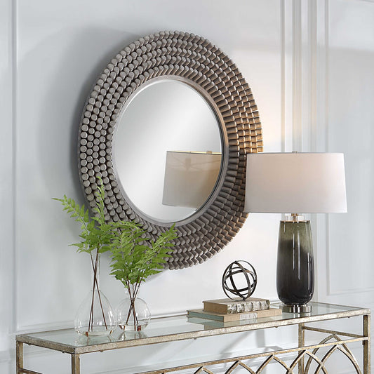MBW - GRAY PORTSIDE MIRROR 40" x 40" ROUND