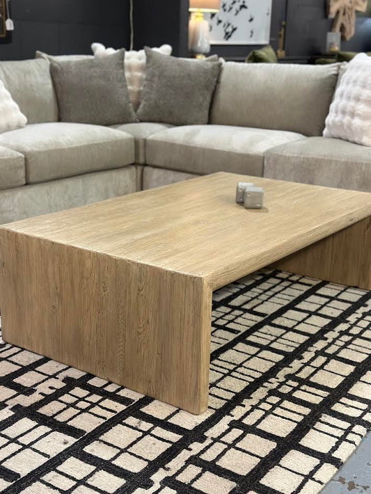 59" Elm Waterfall Coffee Table