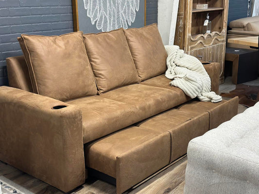 Leather Pullout Couch