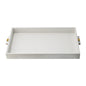 MBW - WHITE SNAKESKIN TRAY 19"