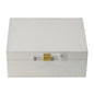 MBW - SM WHITE SNAKESKIN BOX 9"