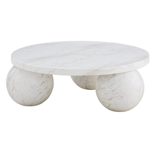Julia White Marble Coffee Table
