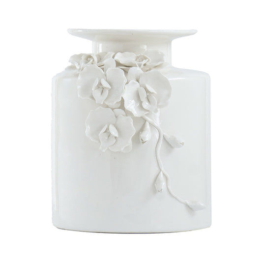 MBW - WHITE FLORAL VASE