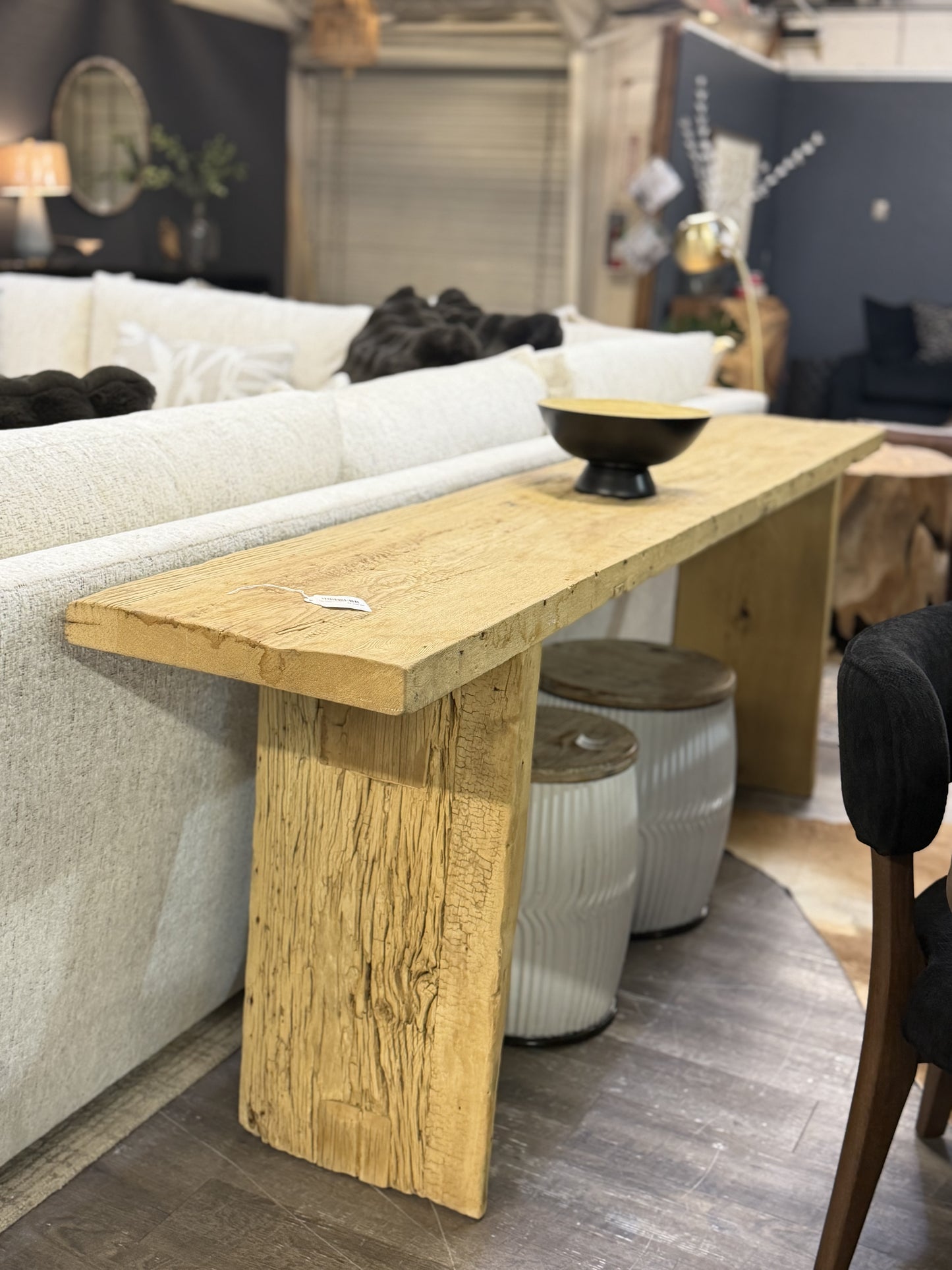 Elm Console Solid Leg Table