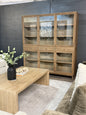 Elm 6 Door Glass Cabinet- 71x16x79