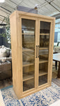 Elm Glass Cabinet- 2 Door