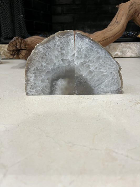 MBW - AGATE GEODE BOOKENDS