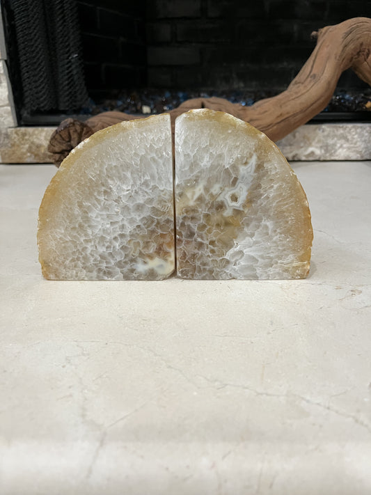 MBW - AGATE GEODE BOOKENDS 4.5