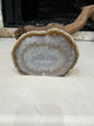 MBW - AGATE GEODE BOOKENDS 4.75"