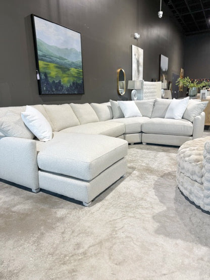 1700 4 Piece U w/Chaise Rio Smoke AC Gel