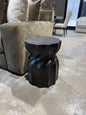 Black Swirl End Table