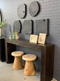 Bahati Wood Wall Decor Set of 5- Dark