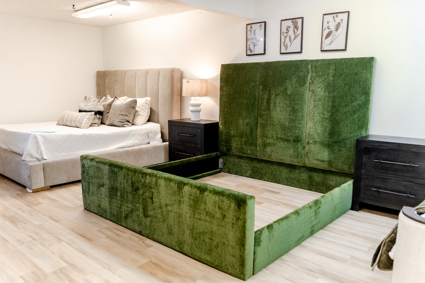 Luscious Spinach King Bed