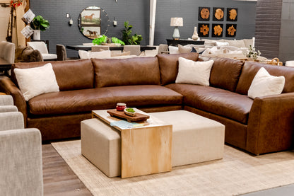 2 Piece Leather Omaha Rum