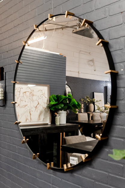 43" Pali Round Mirror