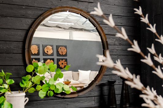 45" Auger Round Mirror