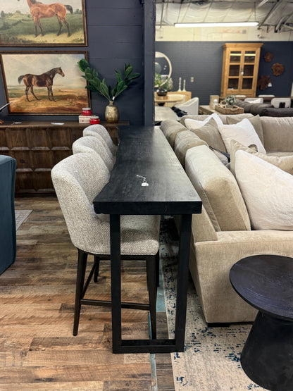 87" Black Counter Table