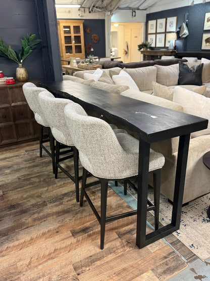 87" Black Counter Table