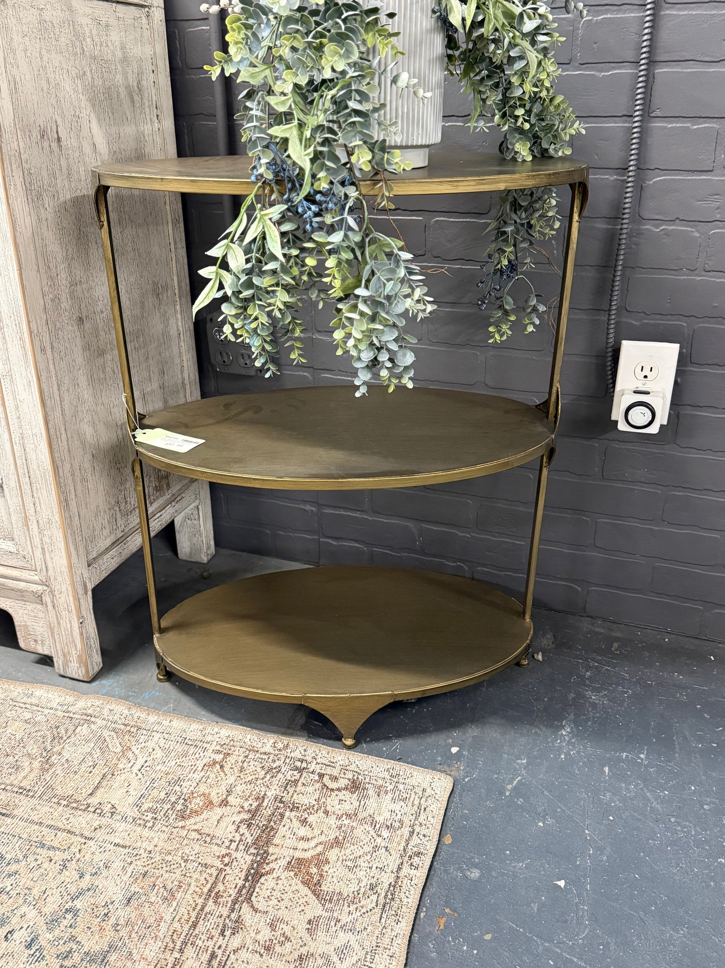 SFD- Metal 3-Tier Shelf with Antique Finish