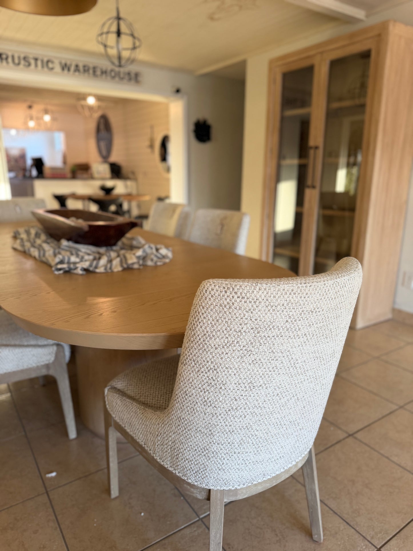 84" Raw Oak Extension Table 7ft-9ft (24" leaf)
