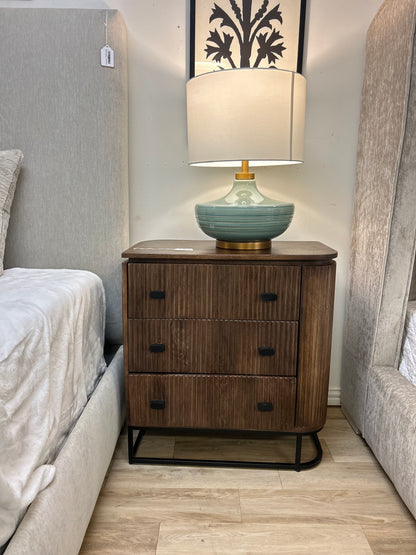 3 Drawer Fluted Sideboard Nightstands