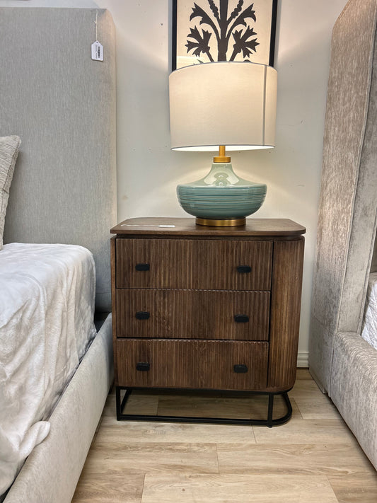 3 Drawer Fluted Sideboard Nightstands