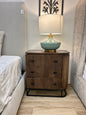 3 Drawer Fluted Sideboard Nightstands