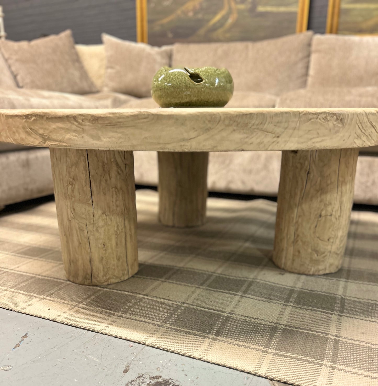 47" Elm Round Coffee Table
