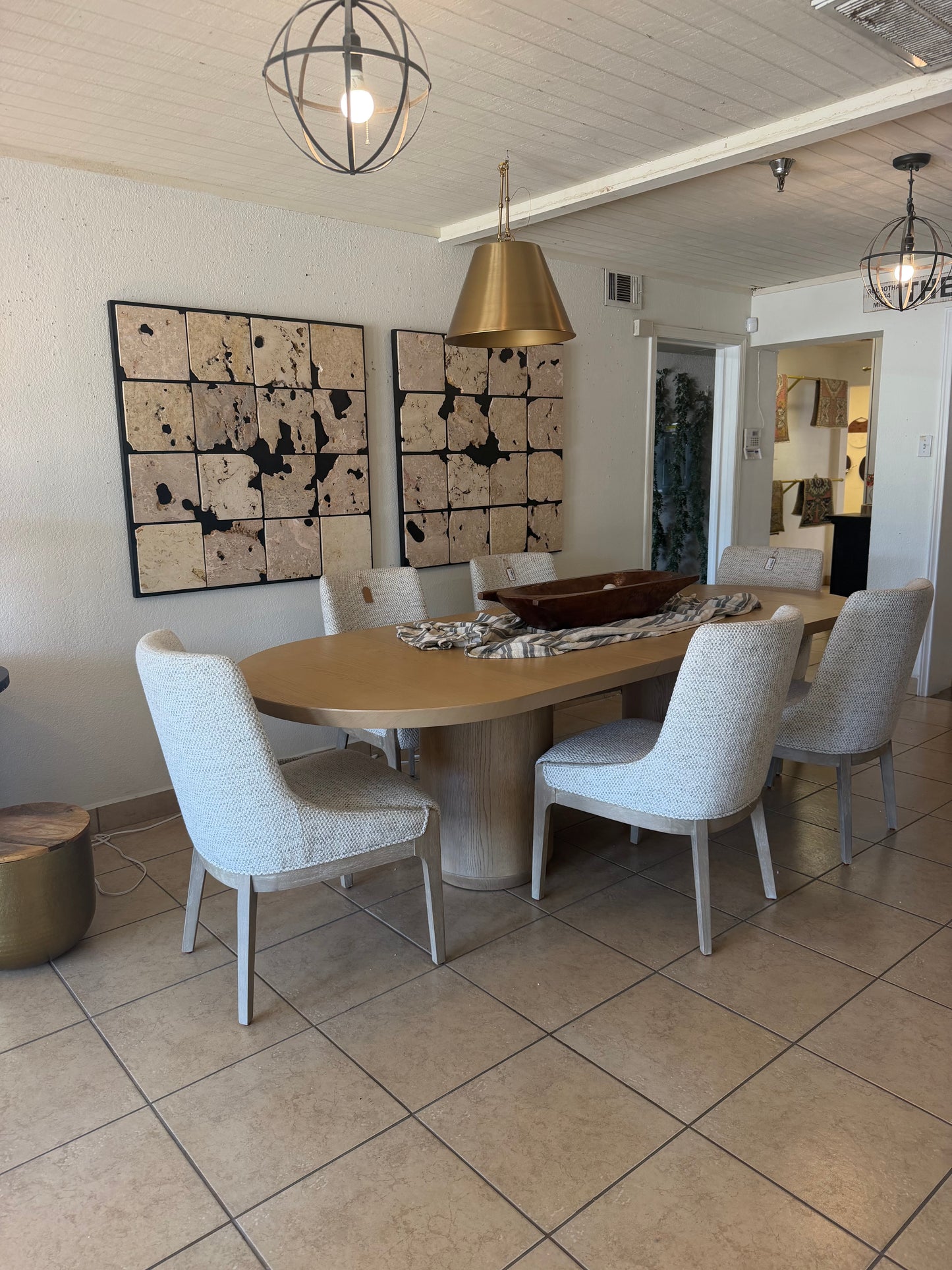 84" Raw Oak Extension Table 7ft-9ft (24" leaf)