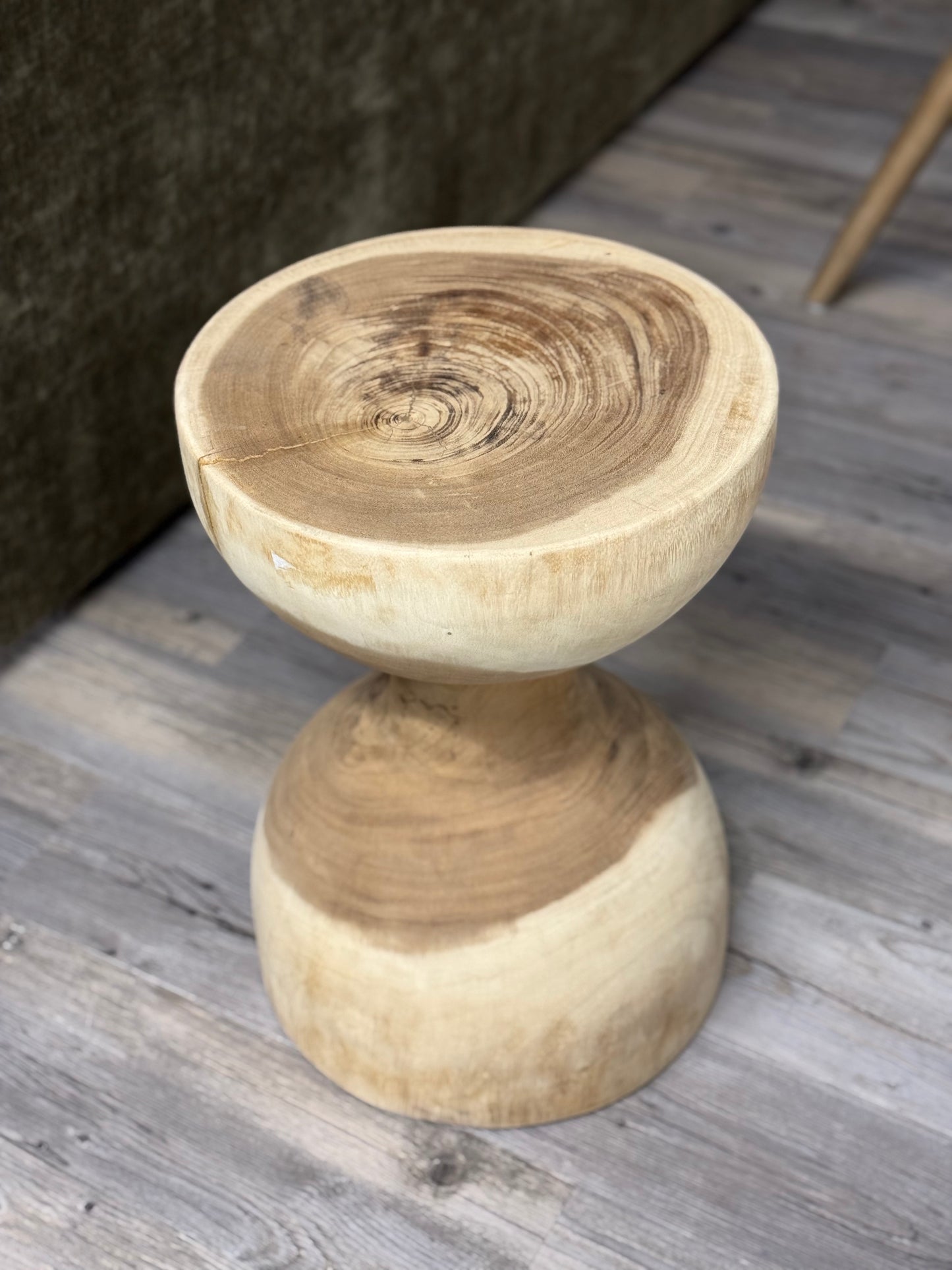 Hourglass Stool- 14x14x20