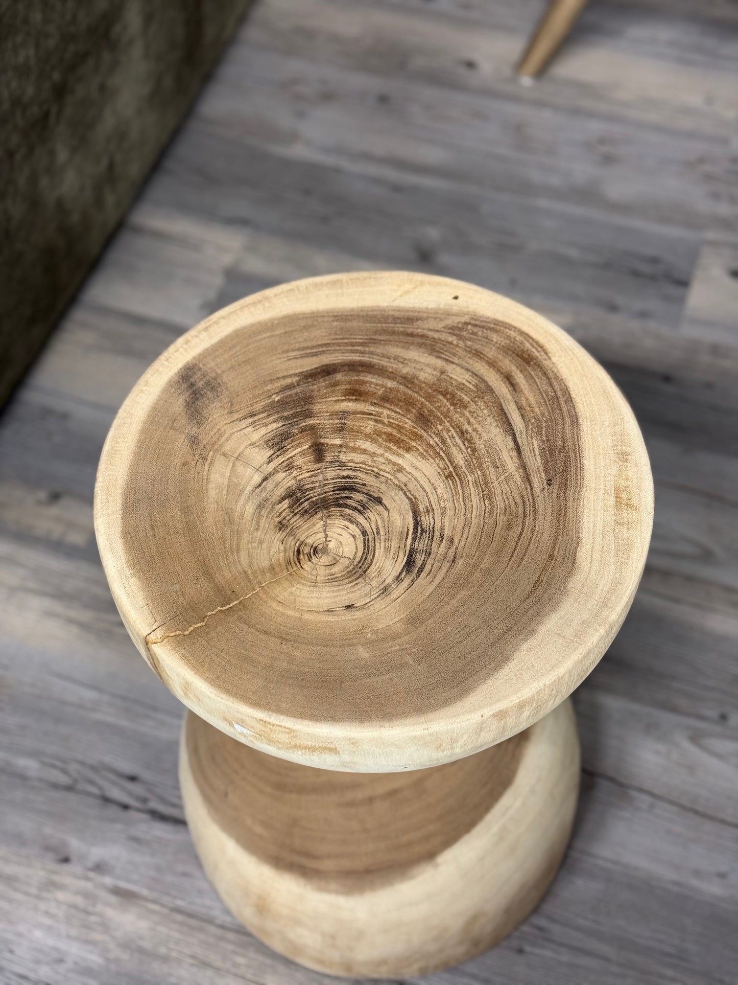 Hourglass Stool- 14x14x20