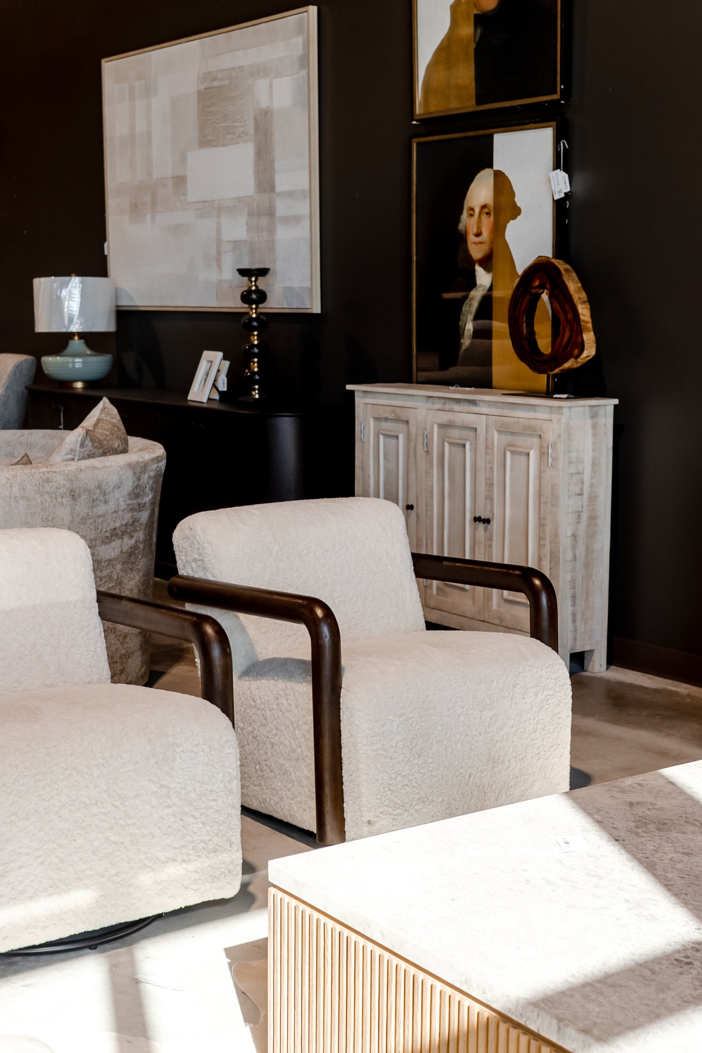 Snow White Rocker Accent Chair