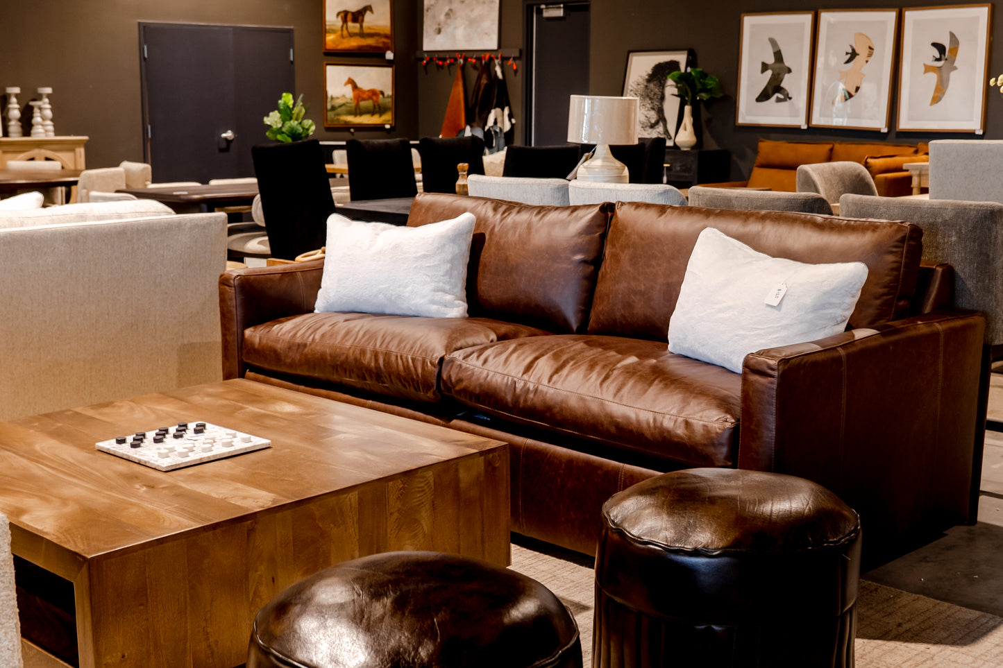 Leather Sofa Vachetta Cocoa