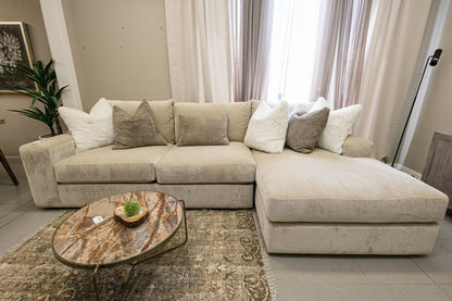 2000 Sofa Chaise Luscious Driftwood Feathers