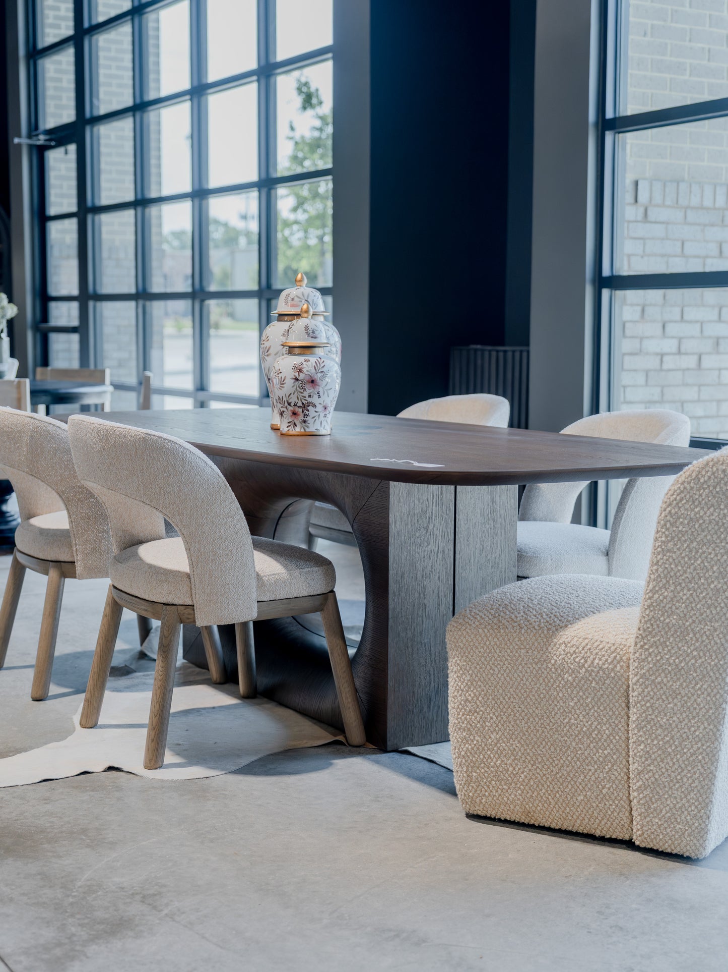 96" August Dining Table #097- Brown